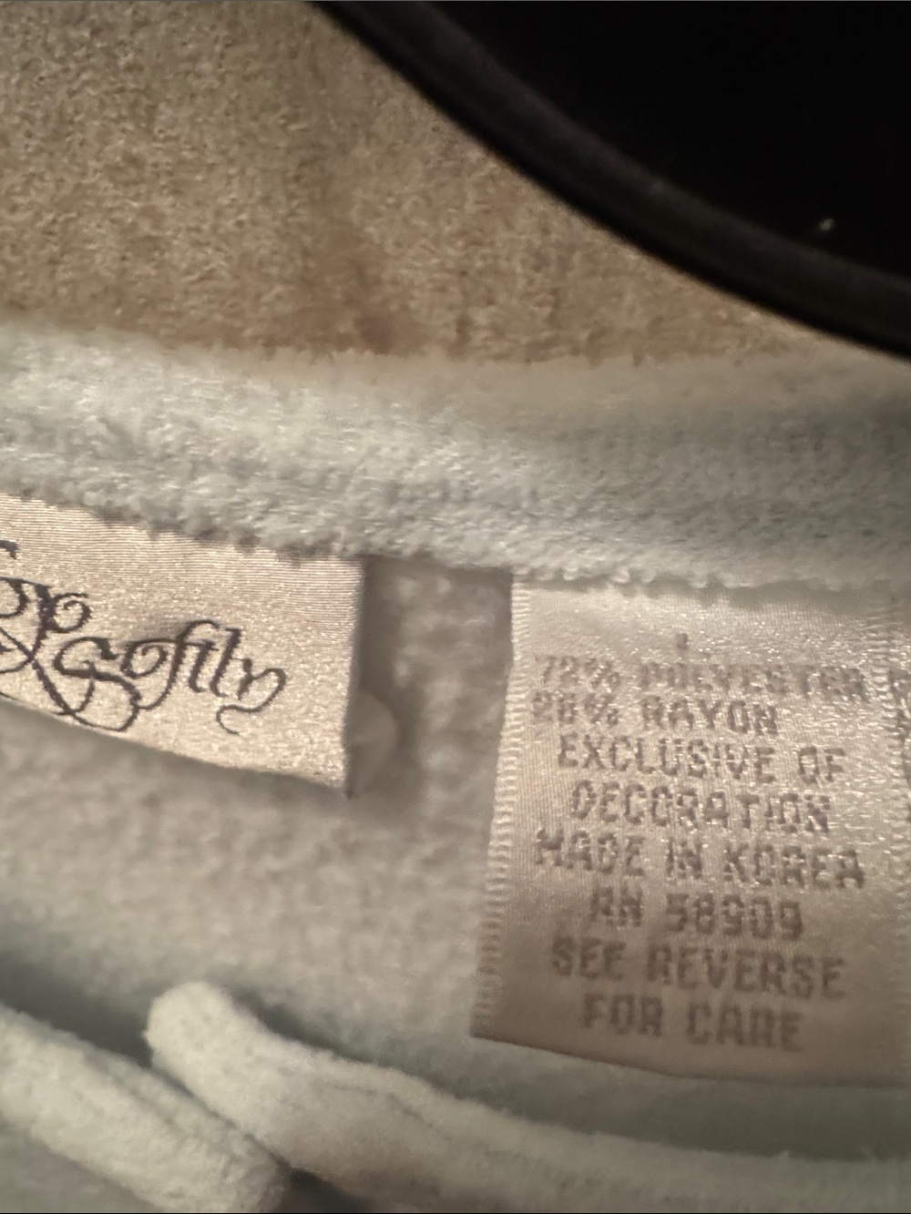EUC Bed Jacket Light Seafoam Fleece Button-Up Top with Embroidered Detail - Picture 4 of 8